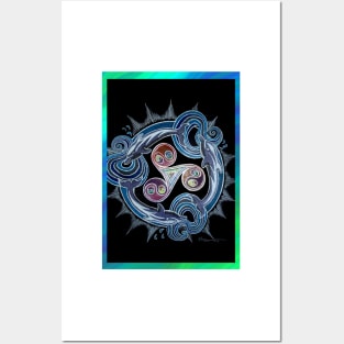 Dolphin Mandala Posters and Art